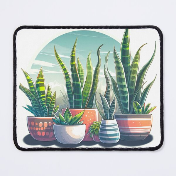 Item preview, Snakeplant Desert Scene - Potted Plant Painting designed and sold by Star-Fragment.
