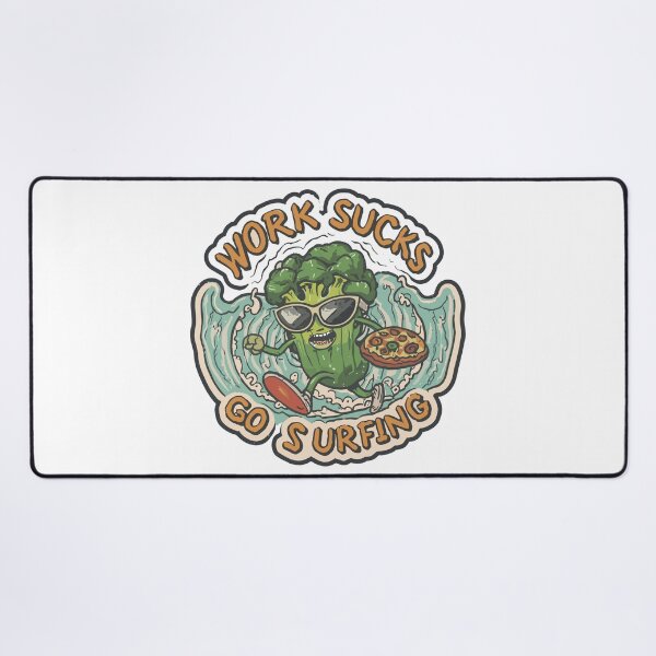 Item preview, work sucks , go surfing ! designed and sold by NebulaWhimsy.