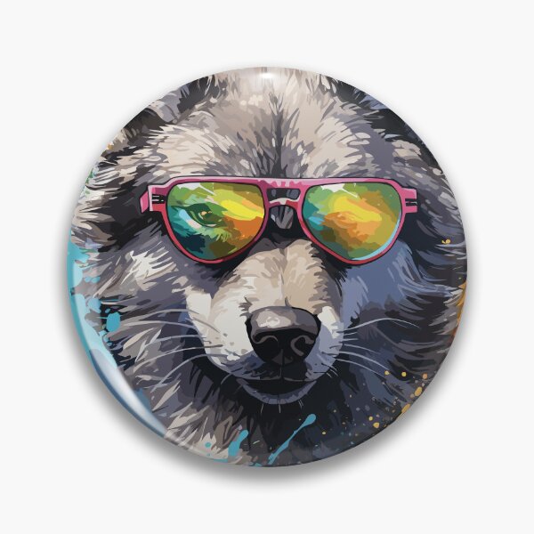 Item preview, Colourful/Colorful wolf with sunglasses 03 designed and sold by Batch-C91.