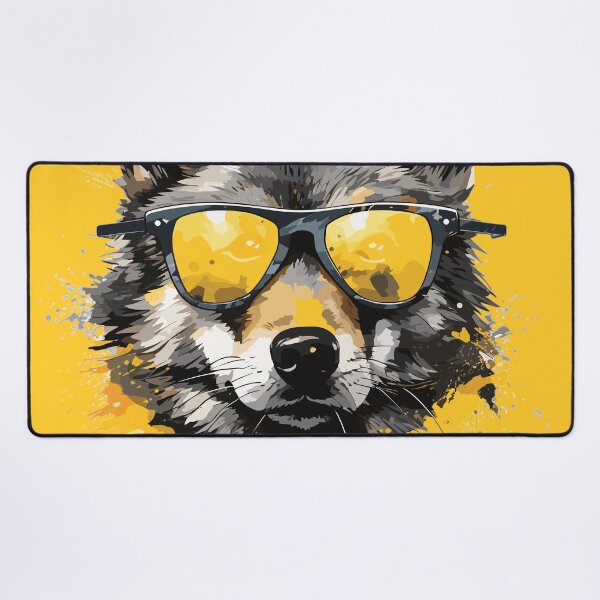 Item preview, Colourful/Colorful wolf with sunglasses 04 designed and sold by Batch-C91.