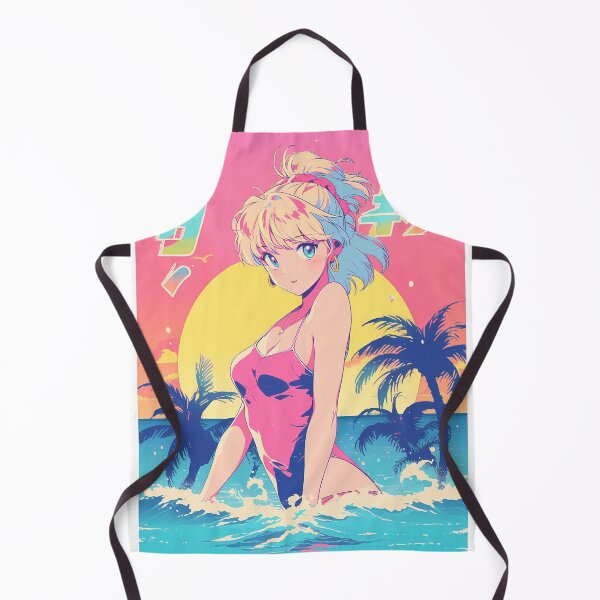 Artikelvorschau, Kawaii nostalgisches Anime-Strandmädchen, 80er (32) – Nostalgischer J-Pop entworfen und verkauft von octoboobs.