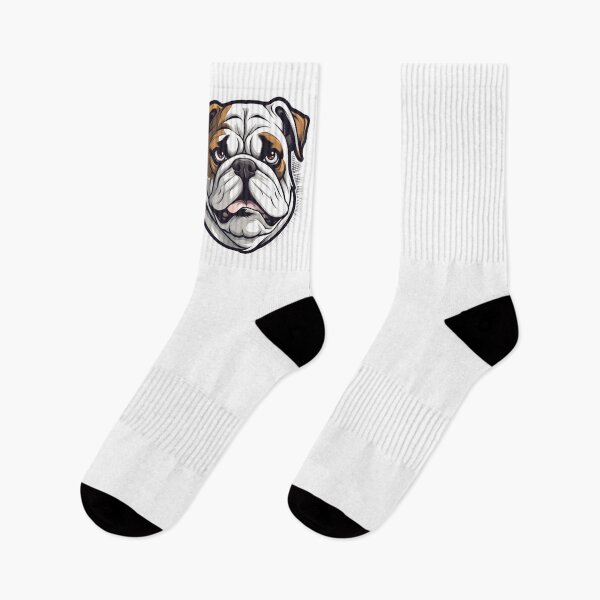 Item preview, Cartoon Artistic Style Bulldog Painting Drawing Logo Sticker, wall arts, Art Prints and More designed and sold by Kevin Lou.
