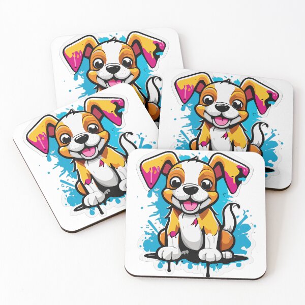 Item preview, Adorable Cute Puppy with a Splash of Graffiti designed and sold by ComputeUnit.