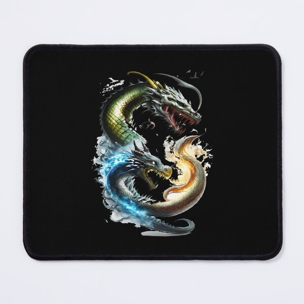 Item preview, Two dragons in flames - mystical dragon image. designed and sold by ReneMM.