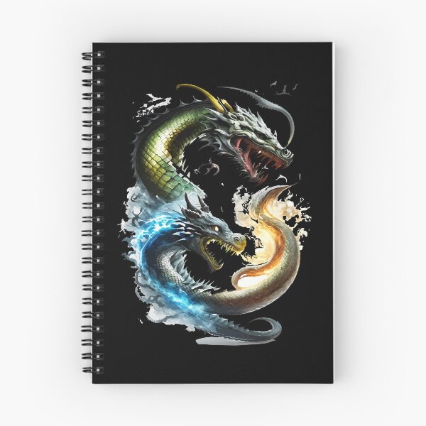Item preview, Two dragons in flames - mystical dragon image. designed and sold by ReneMM.