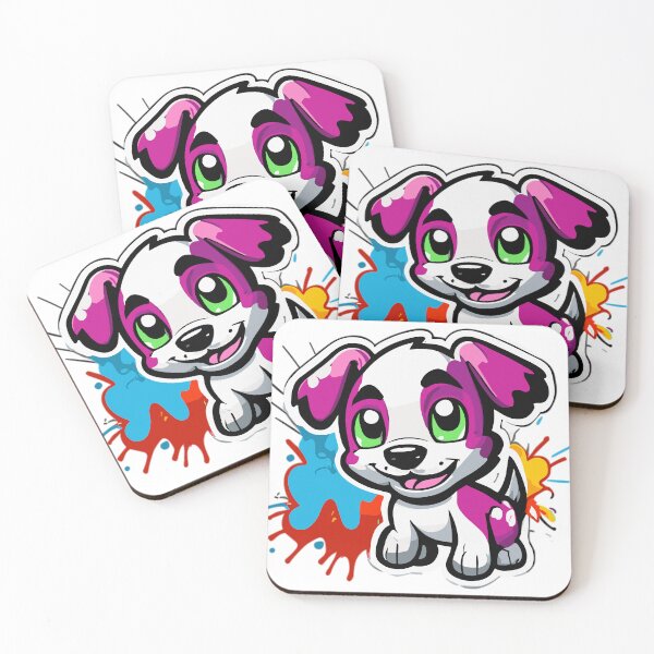 Item preview, Adorable Cute Puppy with a Splash of Graffiti designed and sold by ComputeUnit.