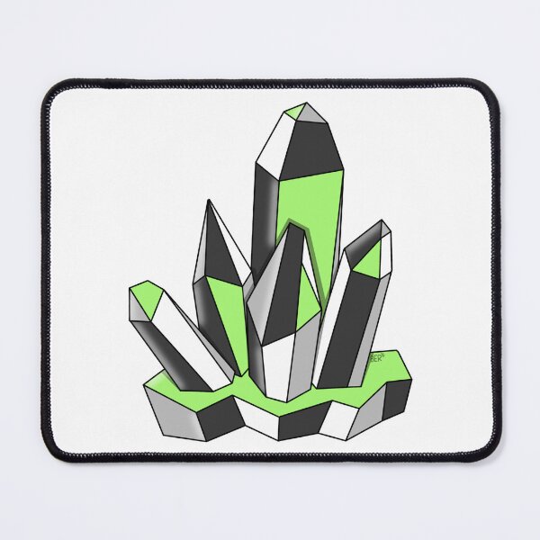 Item preview, Agender LGBTQ+ Subtle Pride Crystal Pile designed and sold by SentABear.