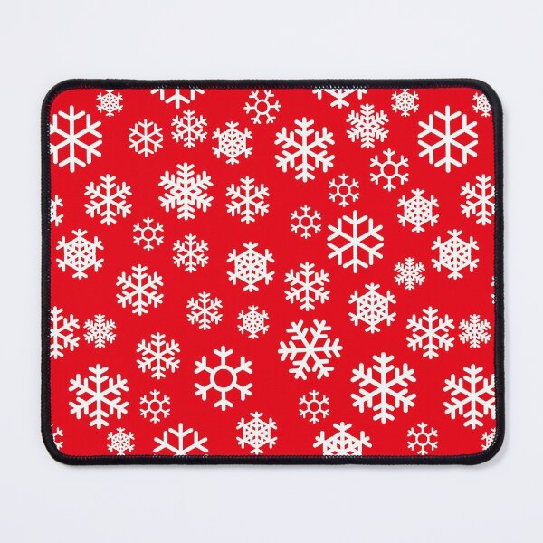 Item preview, White snowflakes with Red Background designed and sold by AnnetteSmiddy.