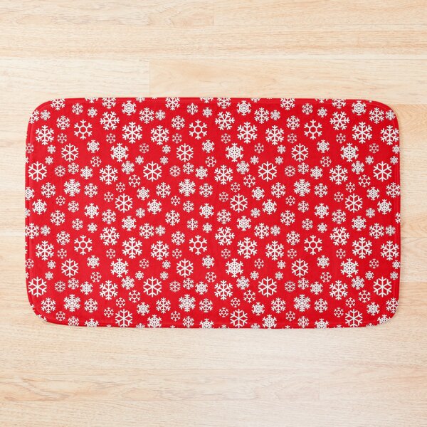 Item preview, White snowflakes with Red Background  designed and sold by AnnetteSmiddy.