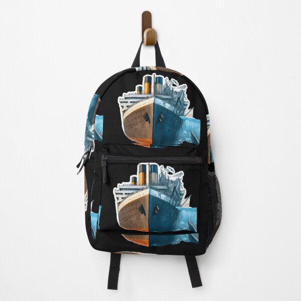 Item preview, Illustration featuring new Titanic and old, damaged Titanic designed and sold by AI-Only Creations.