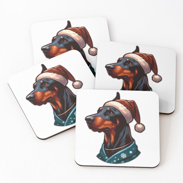 Item preview, Christmas Doberman black  designed and sold by IsaMarina.