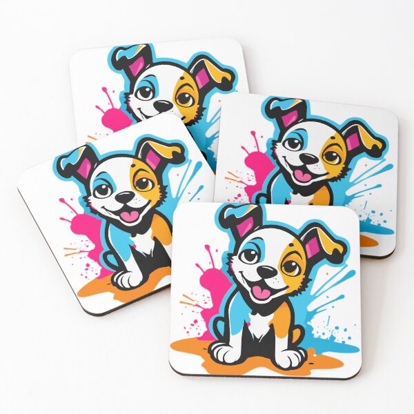 Item preview, Adorable Cute Puppy with a Splash of Graffiti designed and sold by ComputeUnit.