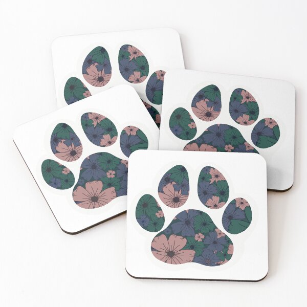Item preview, Paw Sticker - Flower Design designed and sold by BlueArtFox.