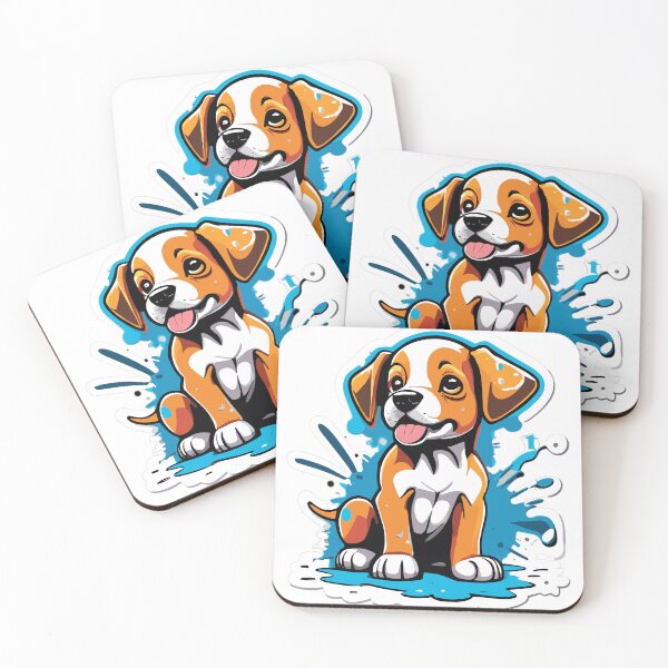 Item preview, Adorable Cute Puppy with a Splash of Graffiti designed and sold by ComputeUnit.