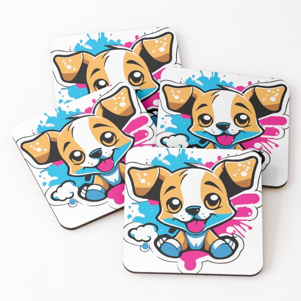 Item preview, Adorable Cute Puppy with a Splash of Graffiti designed and sold by ComputeUnit.
