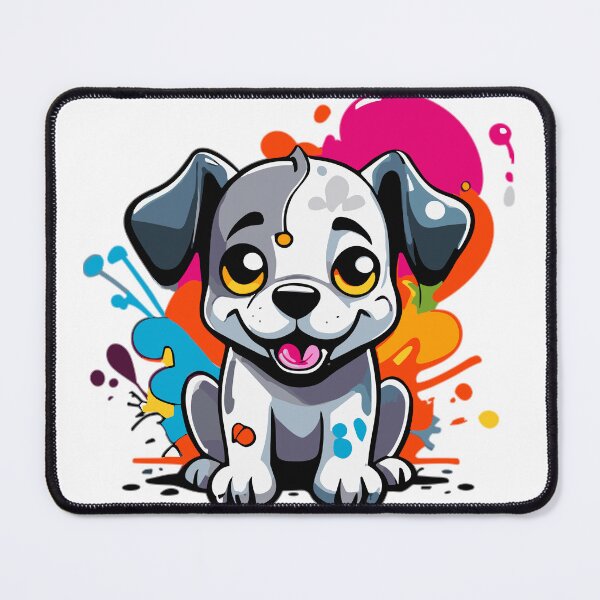 Item preview, Adorable Cute Puppy with a Splash of Graffiti designed and sold by ComputeUnit.