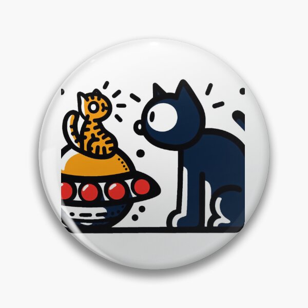 Artikelvorschau,  Katzen-UFO spielt Katze, Katzenkult entworfen und verkauft von sharon1210.