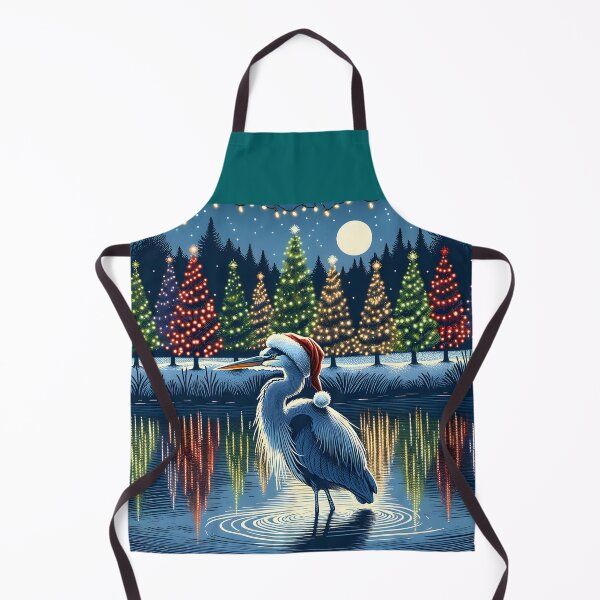 Item preview, Yuletide Heron: A Lakeside Christmas Spectacle designed and sold by SandbarTees.