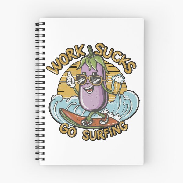 Item preview, work sucks , go surfing ! designed and sold by NebulaWhimsy.
