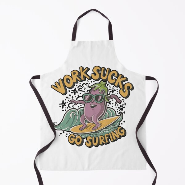 Item preview, work sucks , go surfing ! designed and sold by NebulaWhimsy.