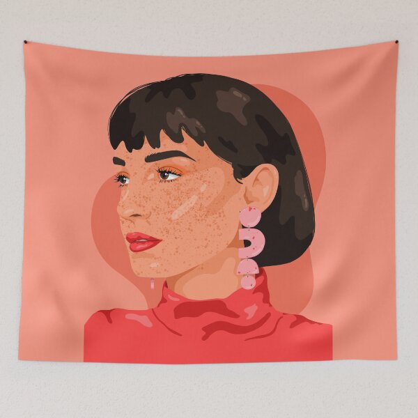 Item preview, Freckle faced beauty designed and sold by Tickled Spink Studios.