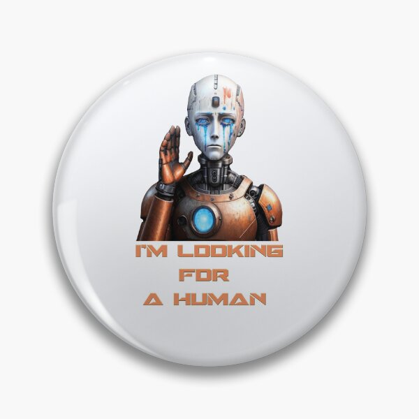 Item preview, Android (robot) is looking for surviving humans. designed and sold by ElenaHrubes.
