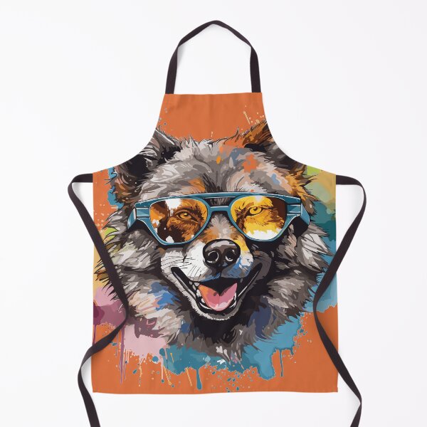 Item preview, Colourful/Colorful wolf with sunglasses 11 designed and sold by Batch-C91.