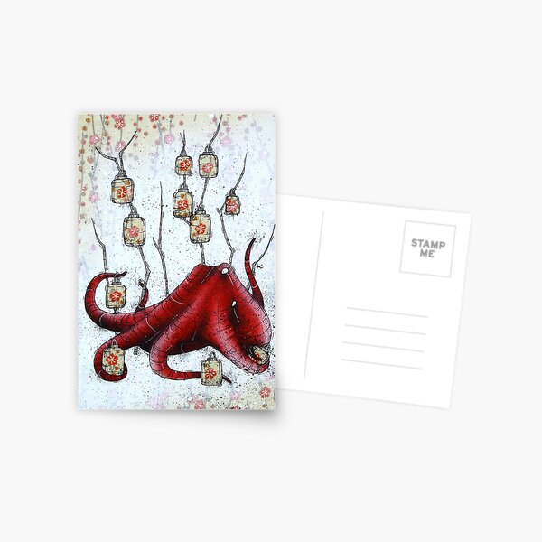 Lantern Octopus Postcard
