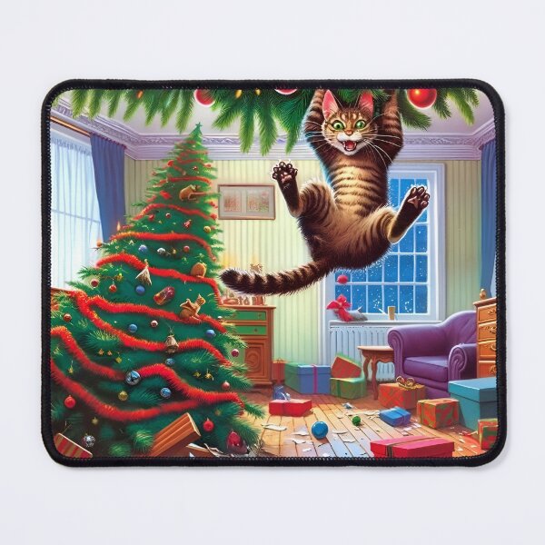 Item preview, Merry Catmess 2 designed and sold by AJSRPrints.