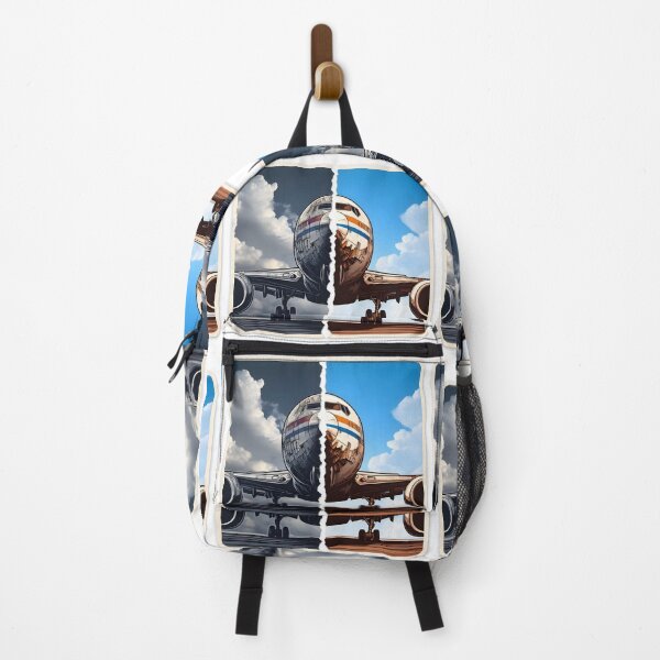 Item preview, Illustration featuring a new and old, damaged plane designed and sold by AI-Only Creations.
