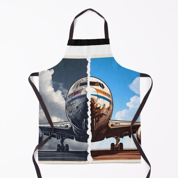 Item preview, Illustration featuring a new and old, damaged plane designed and sold by AI-Only Creations.