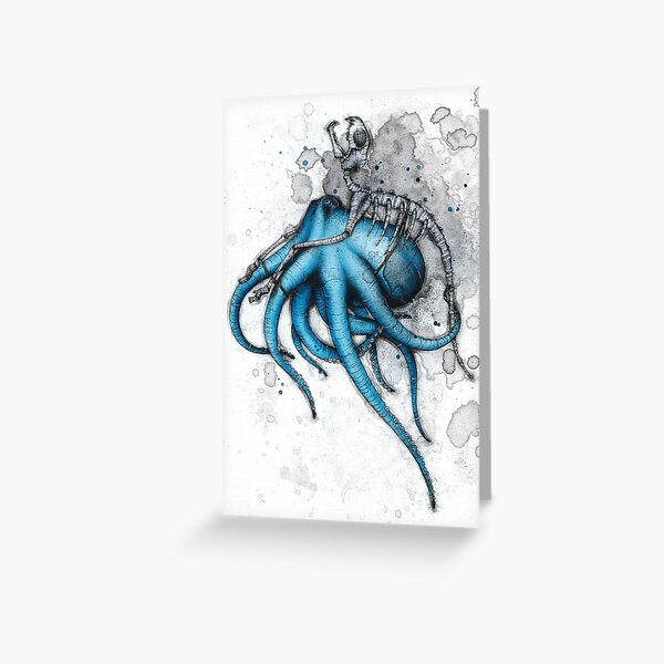 Cat Exoskeleton Greeting Card