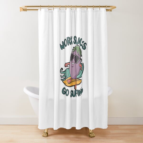Item preview, work sucks , go surfing ! designed and sold by NebulaWhimsy.