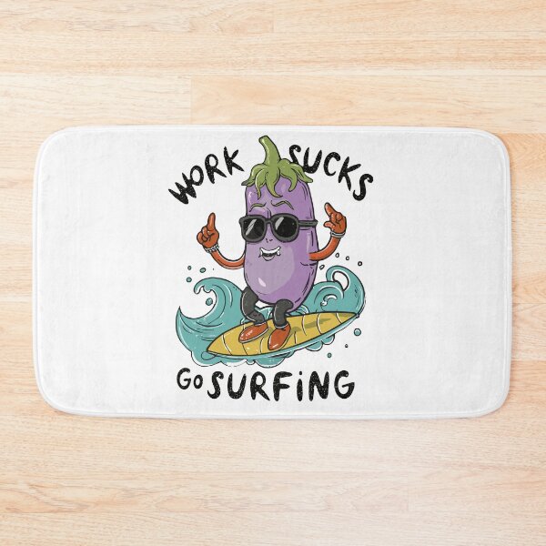 Item preview, work sucks , go surfing ! designed and sold by NebulaWhimsy.