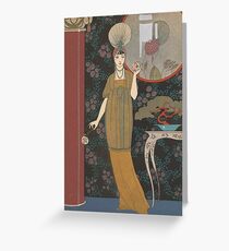Vintage George Barbier Scheherezade - Modes et manie`res d'aujourd'hui 1912 Greeting Card