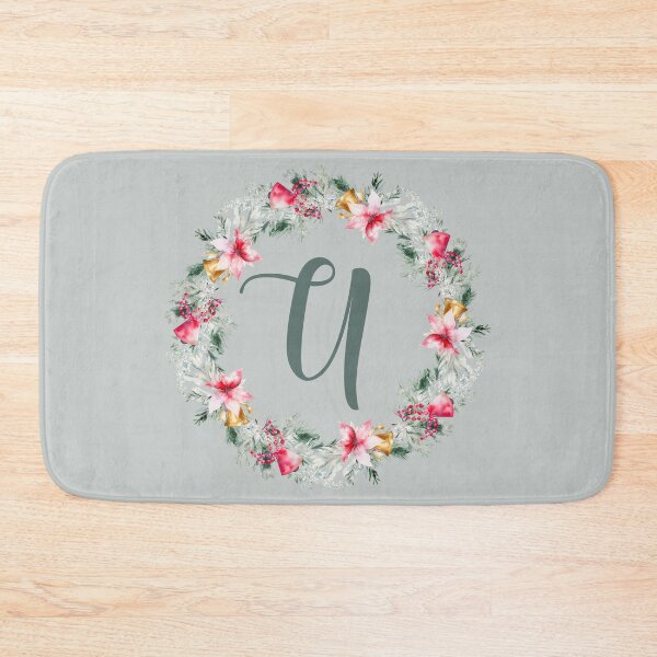 Artikelvorschau, Personalisierter Weihnachtsstern: U-Monogramm-Weihnachtskranz entworfen und verkauft von EmeraldeaDesign.
