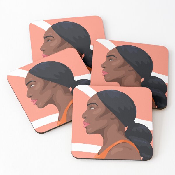 Item preview, Serena Williams, female tennis player designed and sold by Tickled Spink Studios.