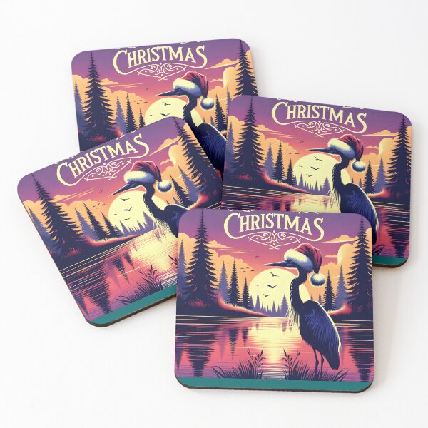 Item preview, Yuletide Heron: A Lakeside Christmas Spectacle designed and sold by SandbarTees.