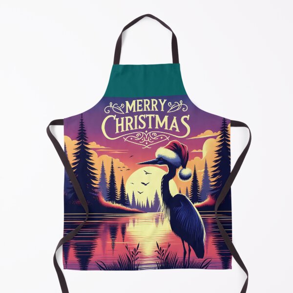 Item preview, Yuletide Heron: A Lakeside Christmas Spectacle designed and sold by SandbarTees.