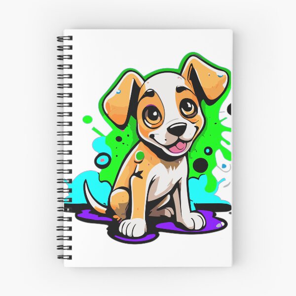 Item preview, Adorable Cute Puppy with a Splash of Graffiti designed and sold by ComputeUnit.