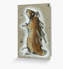 Feathered Rat Greeting Card