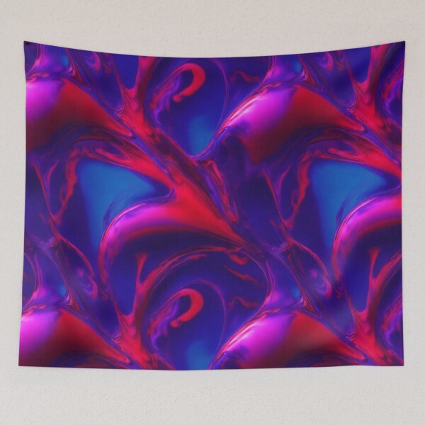 Item preview, Red and Blue Paint Splash Pattern II designed and sold by DeftWookie.