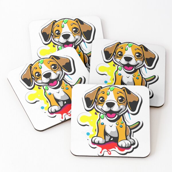 Item preview, Adorable Cute Puppy with a Splash of Graffiti designed and sold by ComputeUnit.