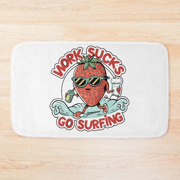Item preview, work sucks , go surfing ! designed and sold by NebulaWhimsy.