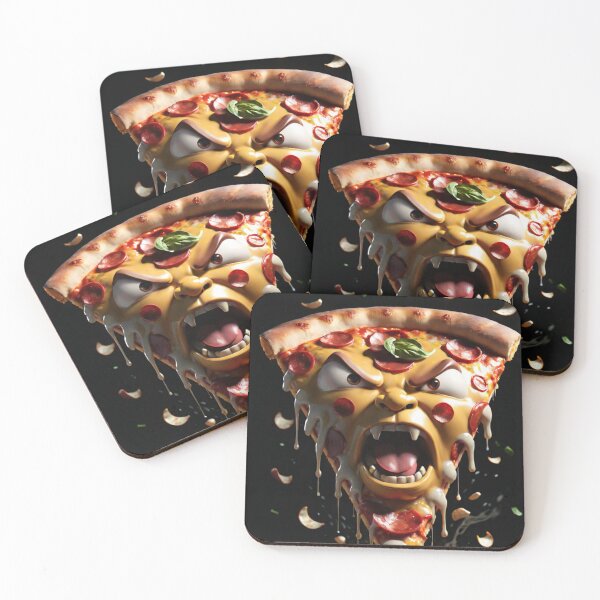 Item preview, Angry Food Series - Angry Slice of Pizza - Funny Mad Angry Food  designed and sold by Butler in the Home.