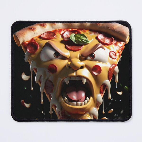Item preview, Angry Food Series - Angry Slice of Pizza - Funny Mad Angry Food designed and sold by Butler in the Home.