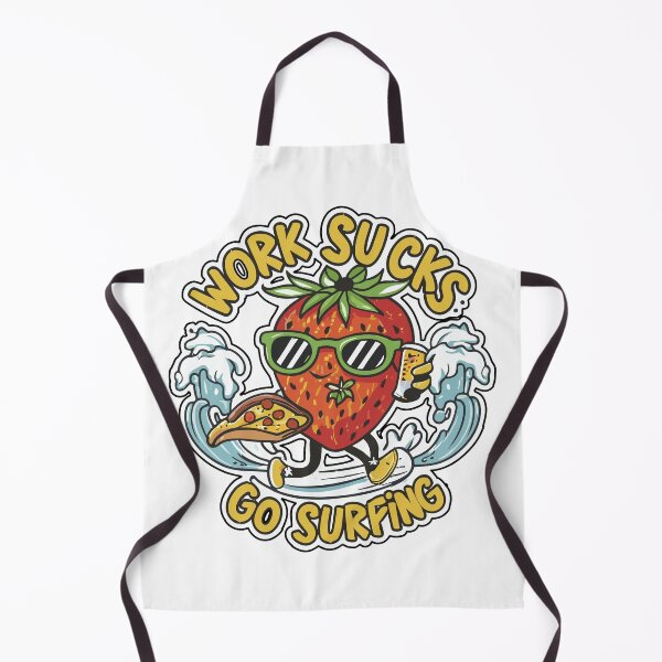 Item preview, work sucks , go surfing ! designed and sold by NebulaWhimsy.
