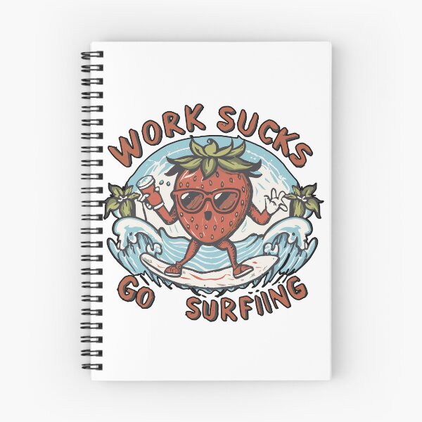 Item preview, work sucks , go surfing ! designed and sold by NebulaWhimsy.
