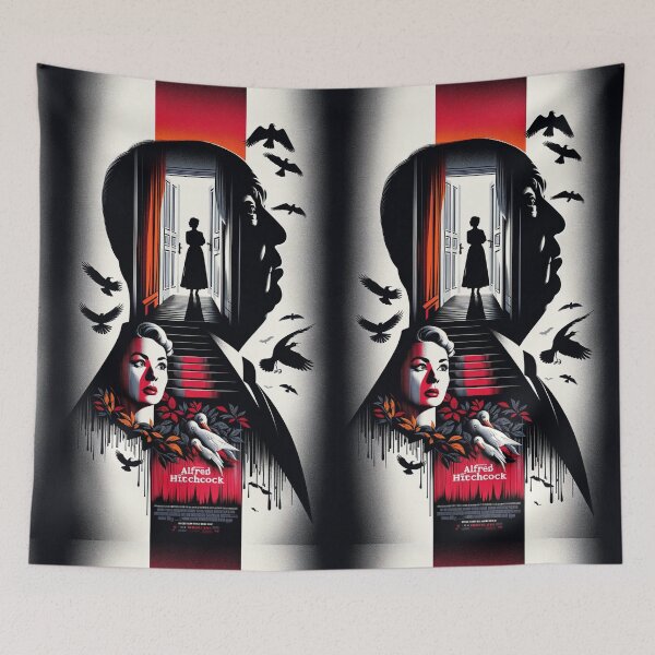 Item preview, Alfred Hitchcock designed and sold by LIAMRIVIERART.