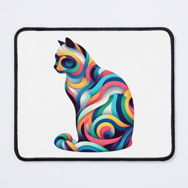 Item preview, Gato colorido designed and sold by onlycatdesigns.